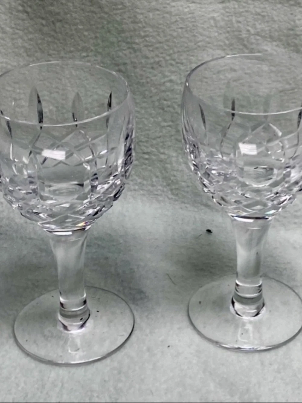 Vintage, Rare 2-pc Glass Crystal Cordials